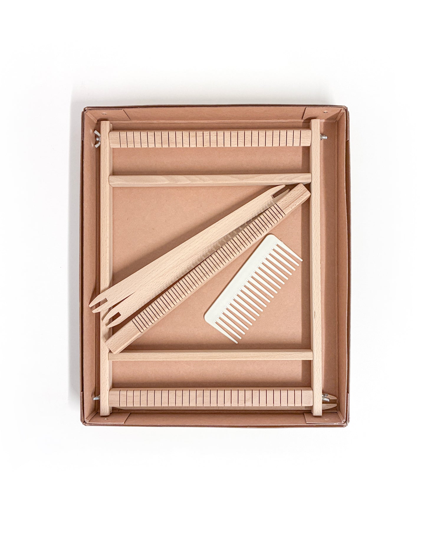 Rammevæv til vævning med tilbehør